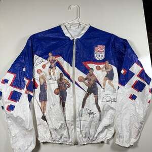 Vintage 1992 Kellogg's USA Dream Team Tyvek Windbreaker Jacket Small